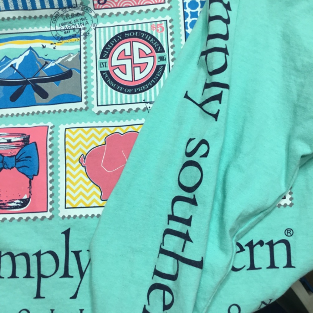 Simply Southern Long Sleeve Stamps of the South Graphic T-Shirt - Picture 10 of 10